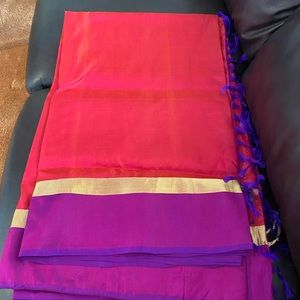 pure silk fabric sari from india